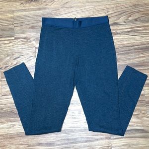 J. Crew Pixie Stretch Pants with Zipper Size 2R Navy Blue